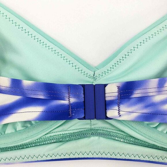 Seafolly DD Cup Beach Break Convertible Cross Back Bralette Bikini Top Size 6 - Picture 8 of 13